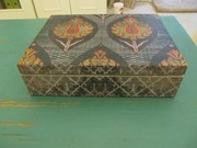 Free download `Terpsicoroi `(The Dancers) box decorated by Georgina Rockas using decoupage free photo or picture to be edited with GIMP online image editor